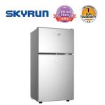 Skyrun 118L Double Door Refrigerator — Top Freezer, Frost Free with 1 Year Warranty