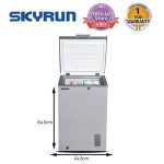Skyrun 100L Chest Freezer — Compact Deep Freezer with 1 Year Warranty & Fast Freeze