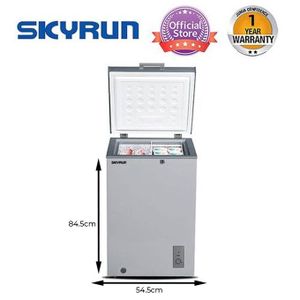Skyrun 100L Chest Freezer — Compact Deep Freezer with 1 Year Warranty & Fast Freeze